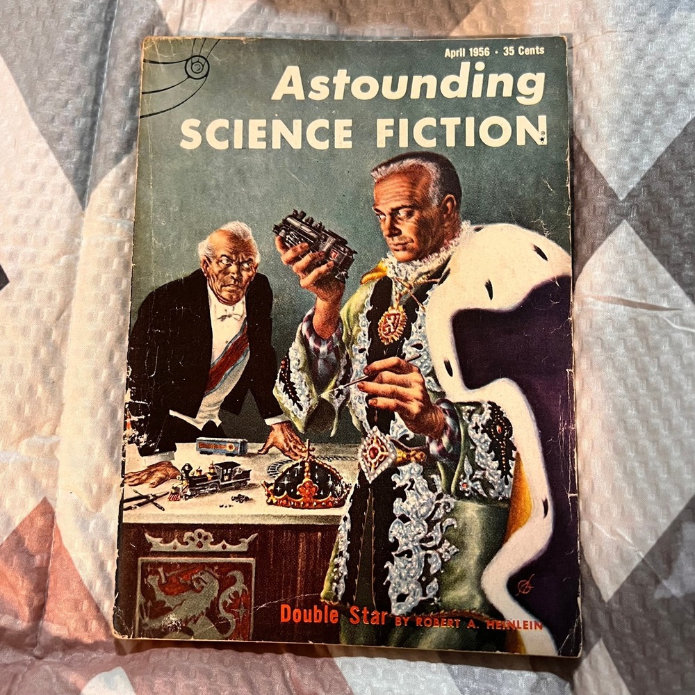 Astounding Science Fiction, April 1956,‎ vintage paperback magazine pulp retro